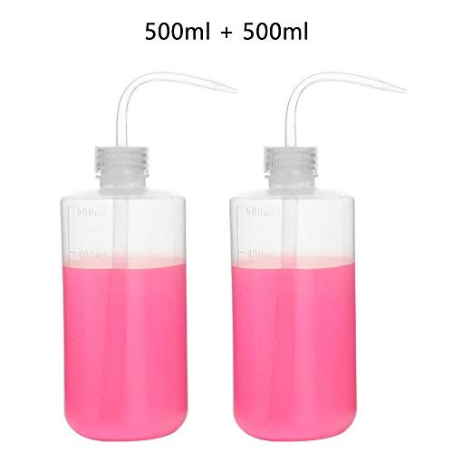 Stonylab Chemical Wash Bottle, 2Pack Plastic Safety Lab Squeeze Wash