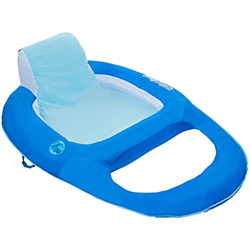 SwimWays Spring Float Recliner Swim Lounger for Pool or Lake Dark