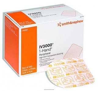 Smith & Nephew IV3000 1-Hand Transparent Dressings 2-3/8