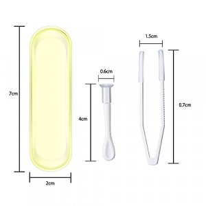 10pcs Contact Lenses Removal Tool,Contact Lens Remover Tweezers and Inserter Kit with Soft Tip,Contact Lenses Remover Travel Case