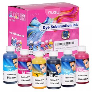 6 X 100ml Sublimation Ink, High Density Professional Dye Sublimation Refill Inks Made by in Korea,(for CISS). for Inkjet Printers. (6 Color)