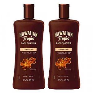 Hawaiian Tropic Dark Tanning Sun Care Moisturizing Oil 8 Oz Twin Pack