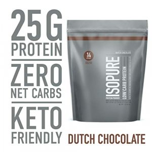 Isopure Low Carb Vitamin C and Zinc for Immune Support, 25g Protein Keto Friendly Protein Powder, 100% Whey Protein Flavor: Dutch Chocolate, 1 Pound