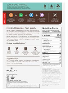 Navitas Organics Essential Superfood Protein Blend, Cacao & Greens, 8.8 oz, Bag, 10 Servings Organic, Non-GMO, Gluten-Free, Plant-Based Protein