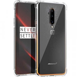 Osophter for Oneplus 7T Pro Case Clear Transparent Reinforced Corners TPU Shock-Absorption Flexible Cell Phone Cover McLaren (Clear)