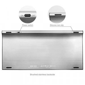 Arteck 2.4G Wireless Keyboard and Mouse Combo Ultra Compact Slim Stainless Full Size Keyboard and Ergonomic Mouse for Computer / Desktop