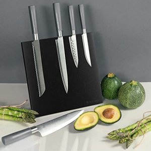 Famzigo Silver Chef Knife Bag - 29 Flexible Universal Pockets, Detachable  Adjustable Shoulder Strap - Professional Kitchen Accessories - Camping  Storage, Carrying Case 