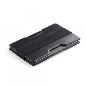 Radix One Slim Wallet (Smoke/Black) - Minimalist Ultralight Thin Polycarbonate Money Clip