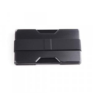 Radix One Slim Wallet (Smoke/Black) - Minimalist Ultralight Thin Polycarbonate Money Clip