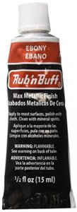 AMACO Rub n Buff Wax Metallic Finish - Rub n Buff Ebony 15ml Tube -  Versatile Gilding Wax for Finishing Furniture Antiquing and Restoration -  Rub and