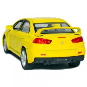 5 2008 Mitsubishi Lancer Evolution X 1:36 Scale (Yellow) by Kinsmart