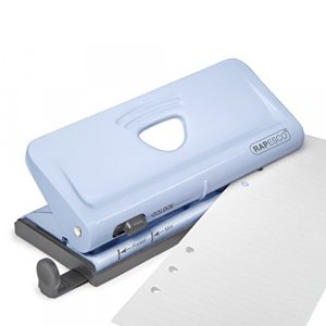 Rapesco Adjustable 6-Hole Punch for Planners and 6-Ring Binders - Blue