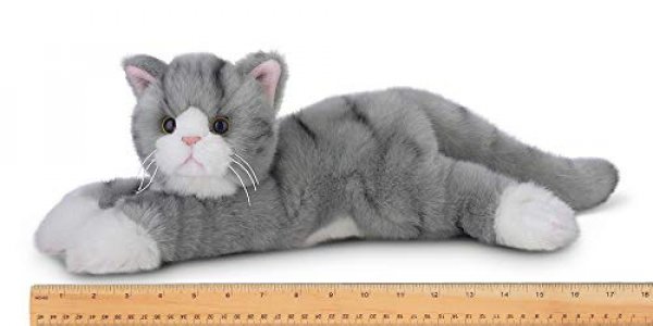 gray stuffed cat