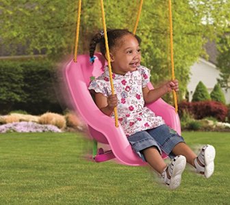 Little Tikes 2-in-1 Snug 'n Secure Swing, Pink