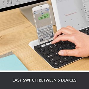 Logitech K780 Multi-Device Wireless Keyboard for Computer, Phone and Tablet FLOW Cross-Computer Control Compatible Speckles