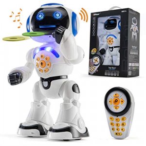 Top Race Remote Control Robot Toys With Led Lights - Interactive