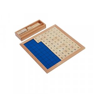 Adena Montessori Hundred Board - Montessori Educational Learning Math Toys for Kids