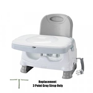 Replacement Parts for Fisher-Price Booster Seat - Fisher-Price Healthy Care Booster Seat DLT02 V8638 Replacement 3 Point Gray Strap Waist and Crotch