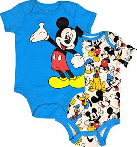Mickey Mouse Creeper 2-Pack Bodysuit for Babies (6-9 Months)