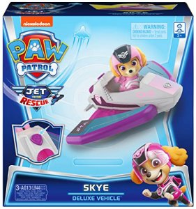 Paw Patrol, Jet to The Rescue Skye Deluxe Transforming Vehicle with Lights and Sounds, Amazon Exclusive
