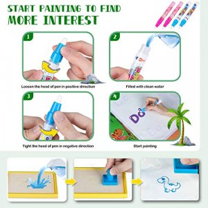 Magic Water Drawing Mat Coloring Doodle Mat With Magic Pens Children's DIY  Educational Art Toys Painting Board Gift For Kids XPY
