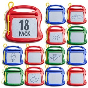 Boley Magic Color Doodle Boards - 12 Pack Magnetic Drawing Board Set for  Kids - Toddler Drawing Board and Writing Board - Sketch Pad Bulk Set for