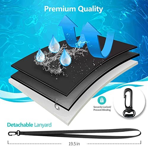 Underwater Clear Cellphone Holder Large Protector for iPhone Samsung Galaxy for Beach Pool Swimming 3 Pack Universal Water Proof Dry Bag Case with Neck Lanyard Newppon Waterproof Cell Phone Pouch 