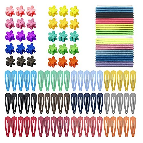 Hair Clips,KUBOM 120 Pcs No-Slip Metal Snap Toddler Baby Hair Clips  Barrettes , Assorted Color Hair Pins with Baby Hair Ties Girls Hair  Accessories - Shop Imported Products from USA to India
