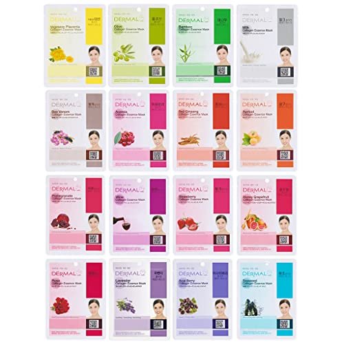  DERMAL KOREA Collagen Essence Full Face Facial Mask