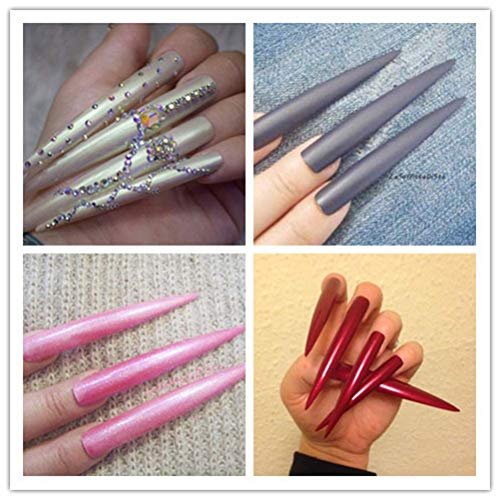Vcedas 100 Pcs Curve Extra Long Nail Tip Clear India | Ubuy