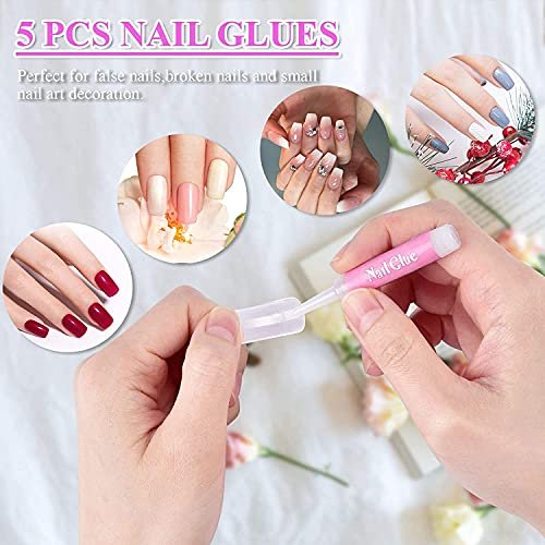 12 Pieces White Nail Pencil 2-in-1 Nail Whitening Pencils French Nail  Design Pencils with Cuticle Pusher for DIY Nail Design Manicure Supplies