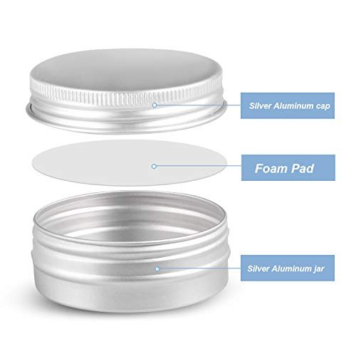 Aluminum Round Metal Tin Container With Lid Small Sample Container DIY Lip  Balm,storage Jar, Shampoo Bar Soap Tin, Hand Body Cream 