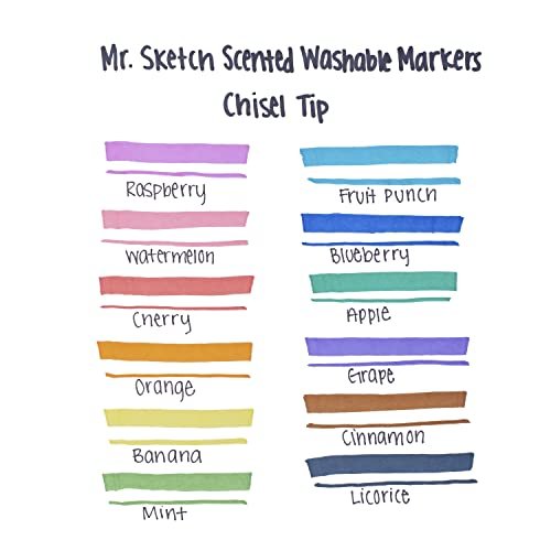 Mr Sketch Mr. Sketch Scented Markers Chisel Tip Assorted Colors