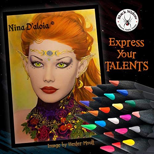 Black Widow Colored Pencils For Adult Coloring - 24 Coloring Pencils With  Smooth Pigments - Best Color Pencil Set For Adult Coloring Books And Drawin  - Imported Products from USA - iBhejo