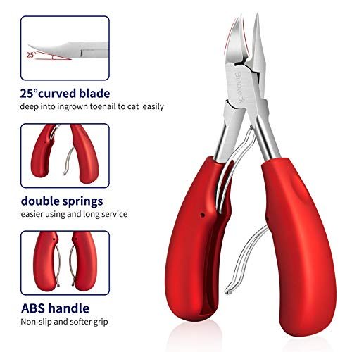 Toenail Clippers for Thick Nails, Large Nail Clippers for Ingrown Toenails  Professional Podiatrist Stainless Steel Sharp Curved Blade Nail Cutter for  Man, Women and Adults Curved Blade Nail Clipper