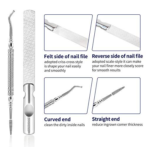Podiatrist Toenail Clippers Set, Large Nail Clipper for Seniors Thick  Toenails, Professional Stainless Steel Fingernail Clippers for Manicure  Pedicure Tools 