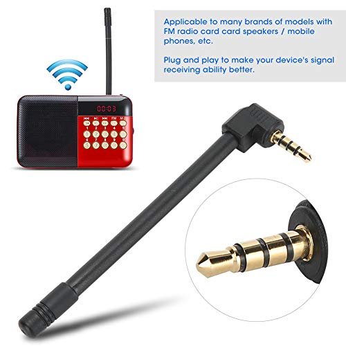 Bewinner1  Interface FM Radio Antenna, Right Angle Outdoor Audio  Connector, Audio Turns to Radio Mini Speaker for FM Radio Card Card  Speakers - Shop Imported Products from USA to India Online -