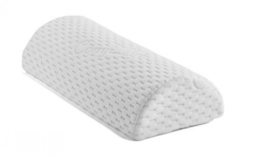ComfiLife Bolster Pillow for Legs, Knees, Lower Back - 100% Memory Foam  Half Moon Pillow