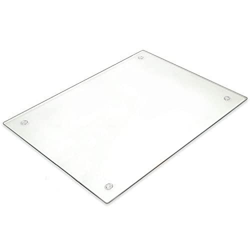 Tempered Glass Cutting Board – Long Lasting Clear Glass – Scratch  Resistant, Heat Resistant, Shatter Resistant, Dishwasher Safe. (Large  12x16)