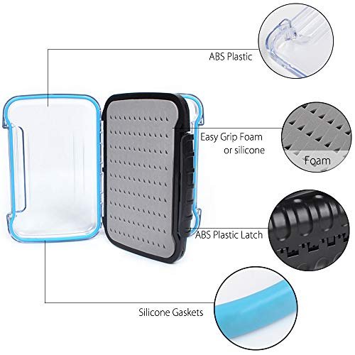 Dr.Fish Fly Fishing Box Flies Case Jig Box Waterproof Abs Plastic Streamer Fly  Box Double Sided Transparent Lid Clear View For Saltwater Freshwater F -  Imported Products from USA - iBhejo