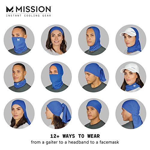 Mission Cooling Neck Gaiter, Men And Womens All Weather Neck Gaiters, Upf  50 (Blue) - Imported Products from USA - iBhejo