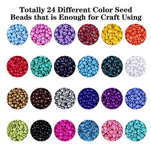 5000pcs 4mm Glass Seed Beads Small Craft Beads For Diy Bracelet Necklace  Craft Jewelry Making Supplies -n935