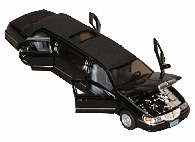 Kinsmart 1/38 Scale Diecast 1999 Lincoln Town Car Stretch Limousine in  Color Black - Imported Products from USA - iBhejo