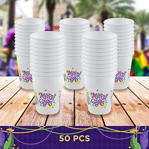 Amscan Big Party Pack 50 Count Plastic Cups, 16-Ounce, Green