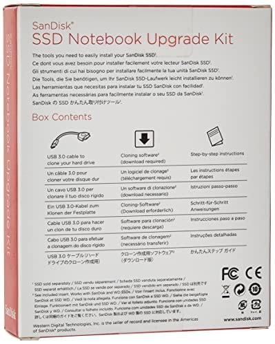 SanDisk SSD Notebook Upgrade Kit - SDSSD-UPG-G25 Black - Imported