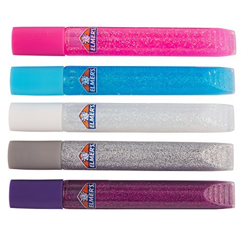 Elmer's Washable Glitter Glue, Frosty Colors, 5 Sticks, Great for Making  Slime - Imported Products from USA - iBhejo