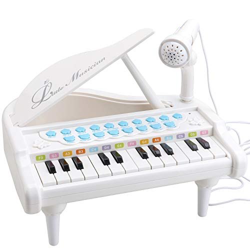 Amy&Benton Toy Piano For Baby Girls Pink Toddler Piano Keyboard