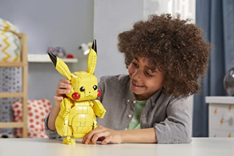 MEGA Pokémon Building Toy Kit Jumbo Pikachu (806 Pieces) 12 Inch Action  Figure For Kids