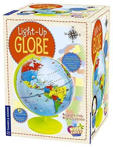 Thames & Kosmos Kids First Light Up Globe - Handcrafted, Acrylic - 10
