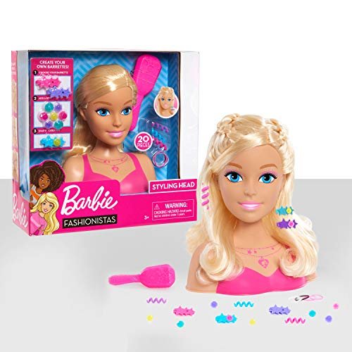 Barbie Fashionistas 8-Inch Styling Head, Blonde, 20 Pieces Include Styling  Accessories, Hair Styling for Kids, by Just Play - Shop Imported Products  from USA to India Online - iBhejo